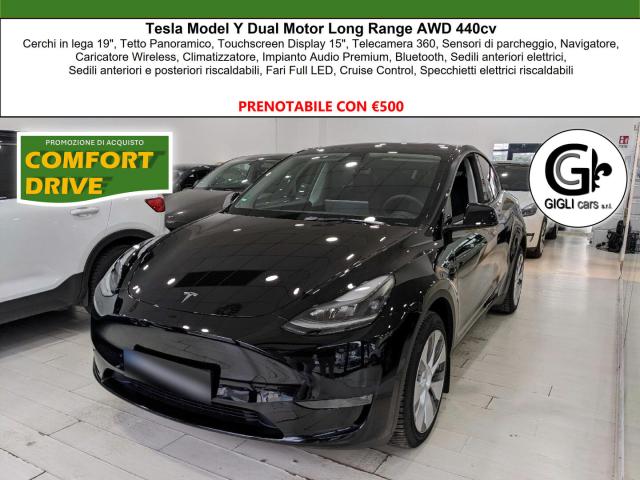 Tesla Model Y 440 cv, AWD, Tetto Panoramico, Autonomia WLTP 533km, 0-100km h 5.0 sec - Immagine 1